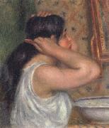 Pierre Renoir The Toilette Woman Combing Her Hair china oil painting artist